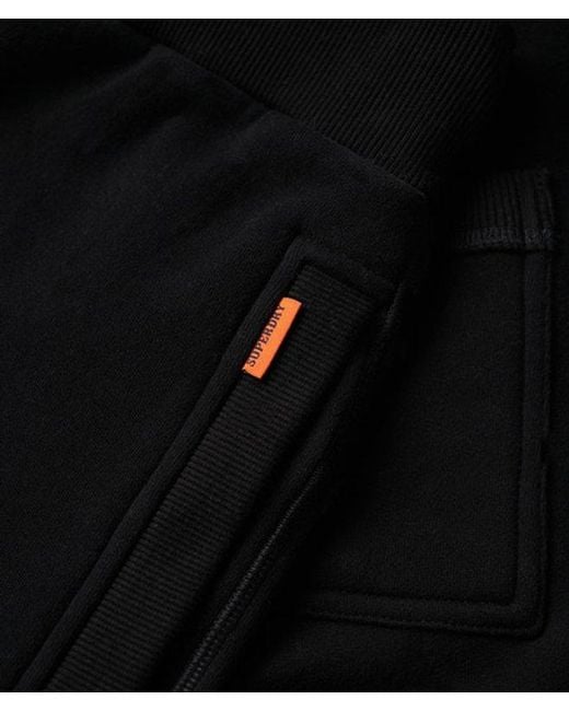 Superdry Black & Co Slim Fit Embroidered Logo Essential joggers for men