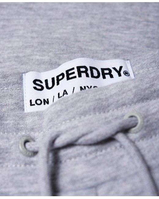 Superdry White Track & Field Joggers Mid Marl