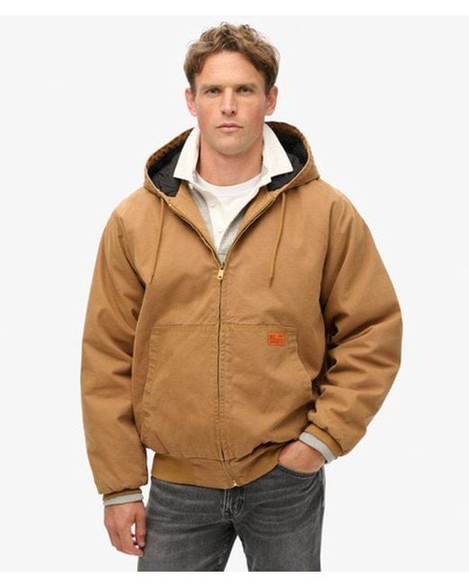 Superdry Surplus-bomberjack Met Capuchon in het Brown voor heren