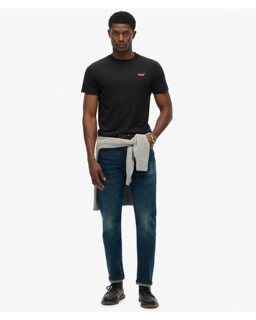 Superdry Black Essential Logo T-Shirt for men
