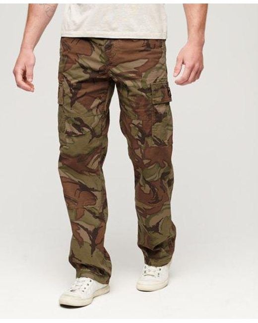 Pantalon cargo baggy en coton biologique Superdry pour homme en coloris Natural