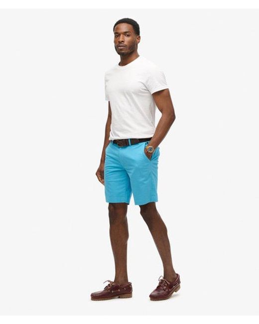 Superdry Blue & Co Stretch Chino Shorts for men