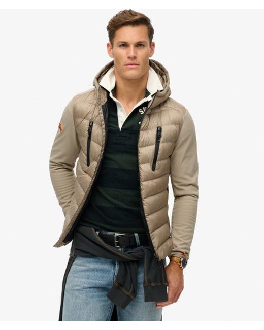 Veste à capuche storm softshell Superdry pour homme en coloris Brown