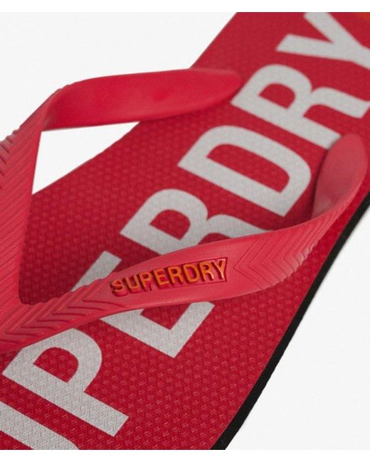 Superdry Red & Co Core Essential Flip Flops for men