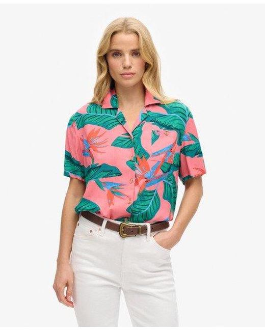 Superdry Pink Beach Resort Shirt