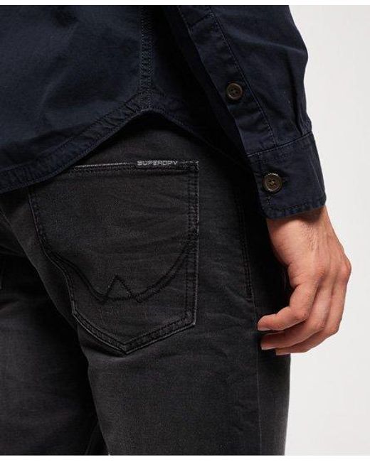 Superdry Black Jogger Jeans Dusty for men