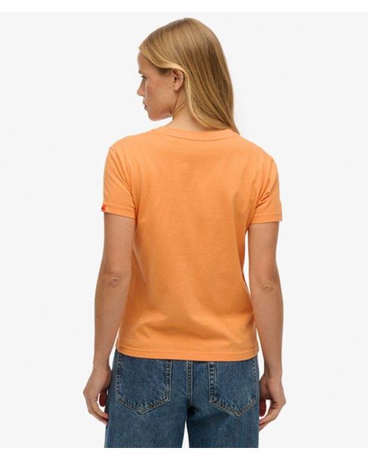 Superdry Orange & Co Surf Logo Fitted T-shirt