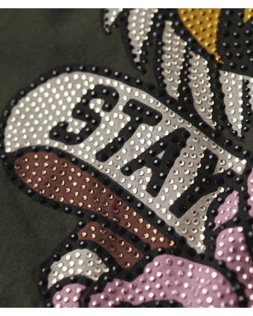 Superdry Green M65 Embellished Military Jacket