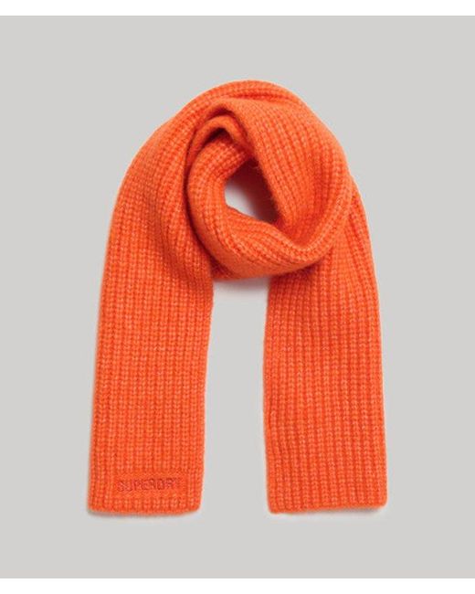 Superdry Orange & Co Essential Ribbed Scarf