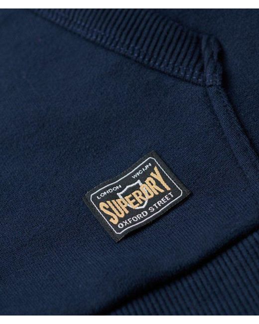 Superdry Blue & Co Classic College Script Hoodie for men