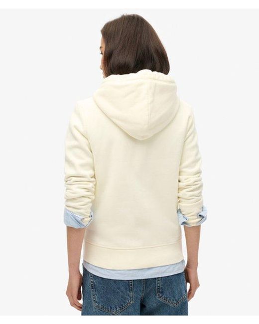 Superdry White & Co Essential Logo Zip Hoodie