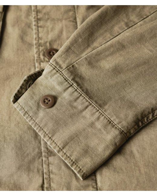 Superdry Militaire Overshirtjas in het Green voor heren