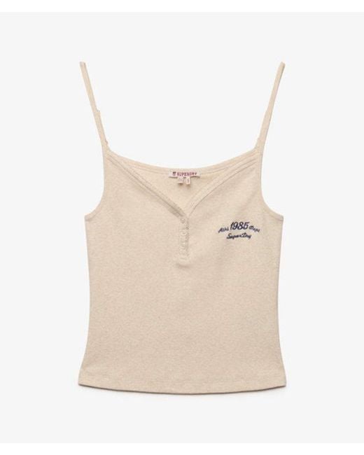 Femme Top À Bretelles Athletic Essentials Avec Boutons Taille Superdry en coloris Blue
