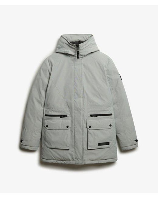 Superdry Gray City Padded Parka Jacket