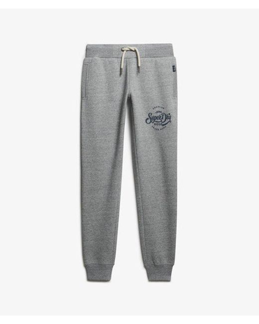 Superdry Blue & Co Premium Script Entry joggers