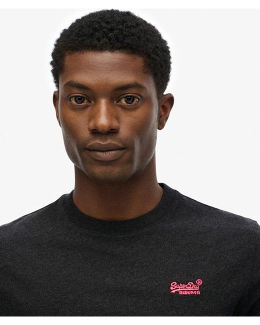 Superdry Black Essential Logo T-Shirt for men