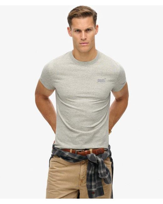 Superdry Gray & Co Essential Logo T-shirt for men