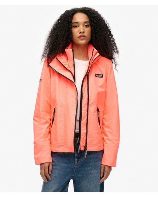 Superdry Red Hooded Mountain Windbreaker Jacket