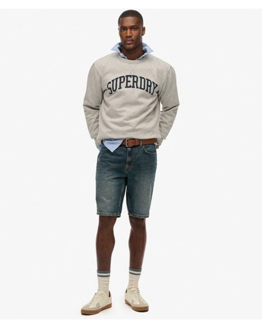 Superdry Gray & Co Athletic Essentials Crew Sweatshirt for men