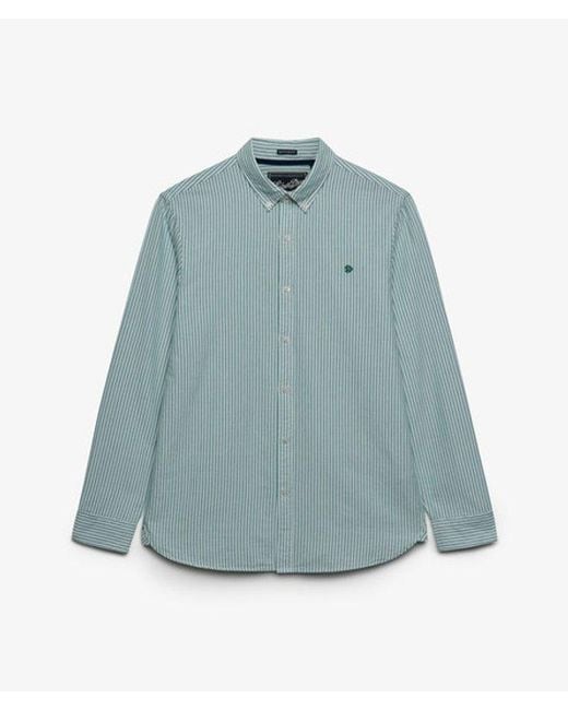 Superdry Blue & Co Classic Oxford Long Sleeve Shirt for men