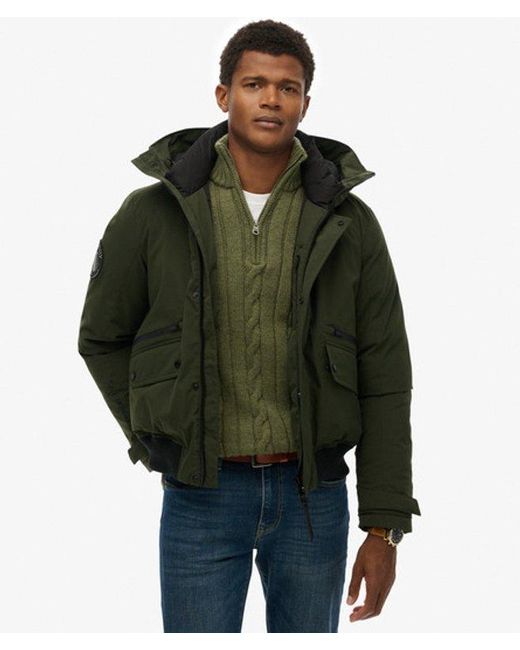 Superdry Green & Co City Padded Bomber Jacket for men
