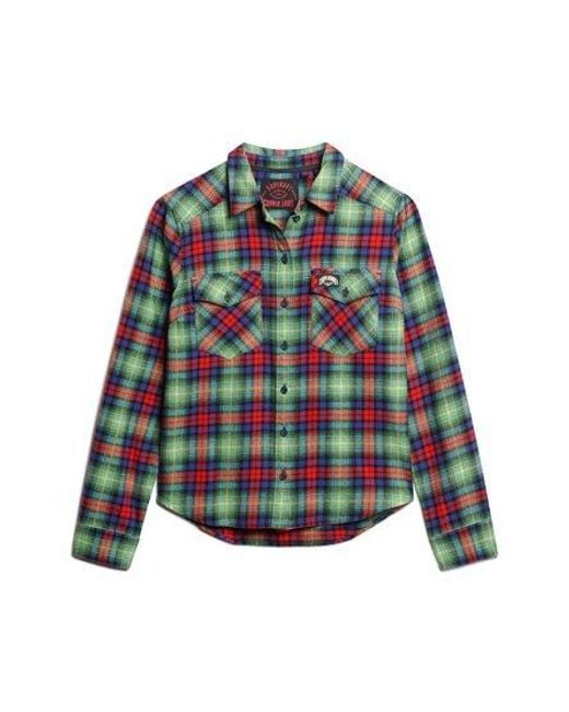 Superdry Green Lumberjack Check Flannel Shirt