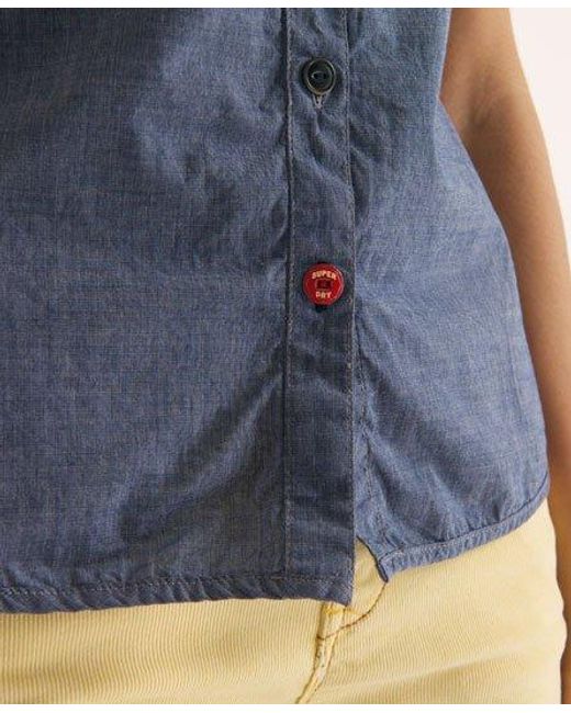 Superdry Blue Carolers Shirt Chambray