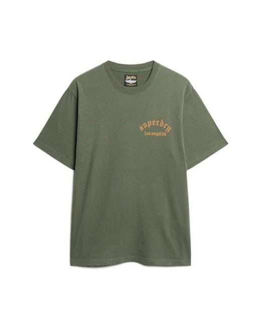 Superdry Green & Co Oversized Tattoo Back Graphic T-shirt