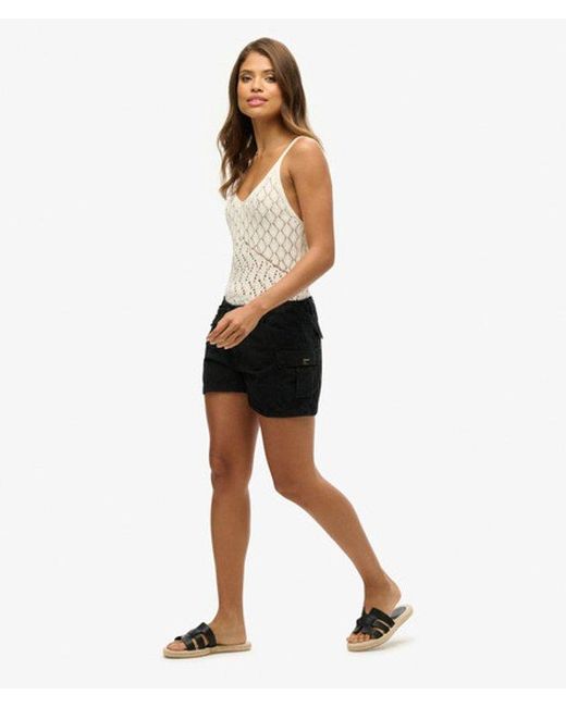 Superdry Black & Co Cargo Shorts