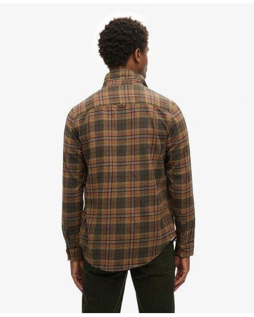 Superdry Green Long Sleeve Cotton Lumberjack Shirt for men