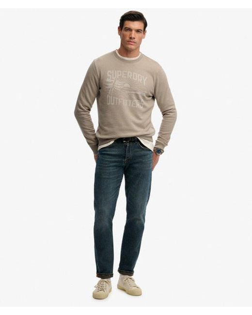 Superdry Retro Outdoor Relaxed Sweatshirt in het Brown voor heren