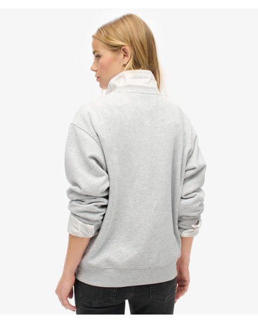 Superdry White & Co Sport Luxe Loose Crew Sweatshirt