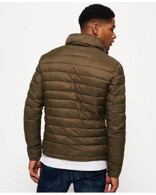 Superdry Brown Fuji Triple Zip Through Jacket for men