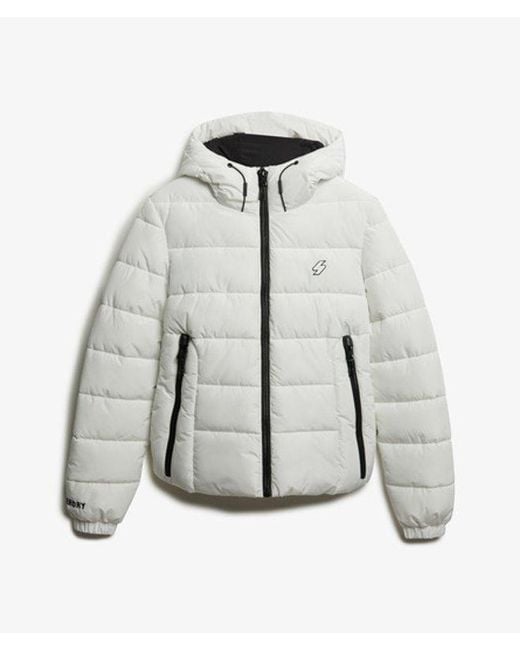 Superdry Gray & Co Hooded Spirit Sports Puffer Jacket