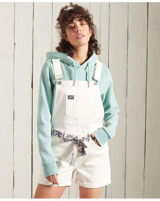 Superdry Utility Dungaree Shorts | Lyst
