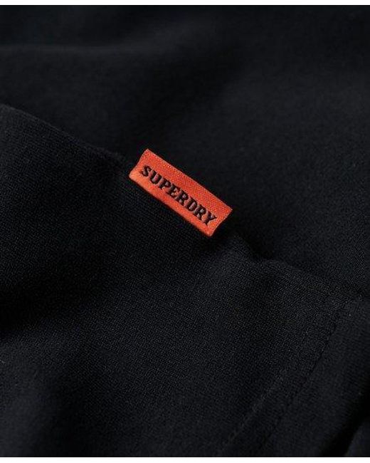 T-shirt essential logo en coton bio Superdry pour homme en coloris Black