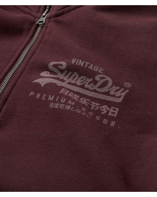 Superdry Red & Co Classic Graphic Half Zip for men