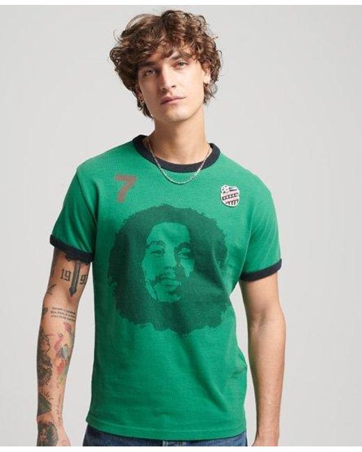 Superdry Ringspun Allstars Bm Vintage Re-issue T-shirt in Green for Men |  Lyst