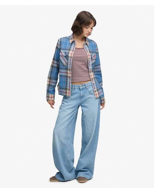 Superdry Blue & Co Lumberjack Check Flannel Shirt