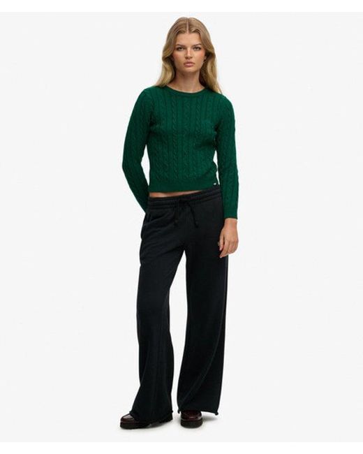 Superdry Green & Co Essentials Slim Cable Jumper