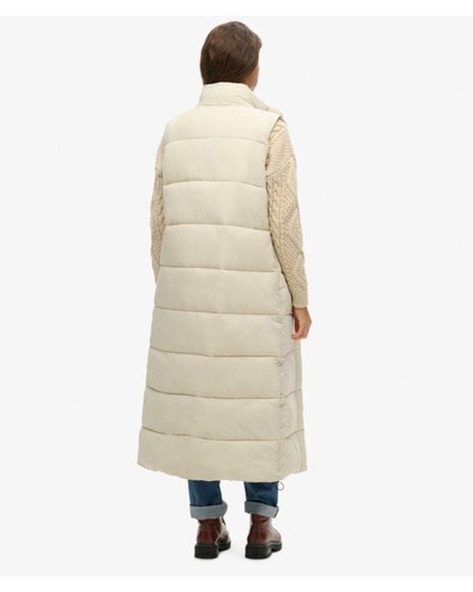Superdry Blue & Co Ripstop Long Puffer Gilet