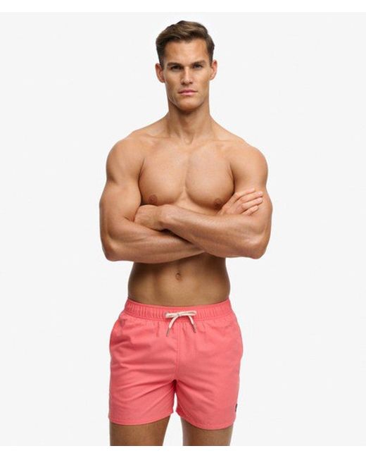 Superdry & Co Embroidered Logo 15- Inch Swim Shorts for men