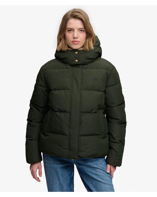 Superdry Green & Co Premium Hooded Puffer Jacket