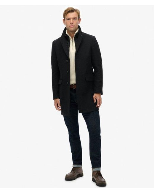 Superdry Blue & Co Tailored Two-in-one Town Coat for men