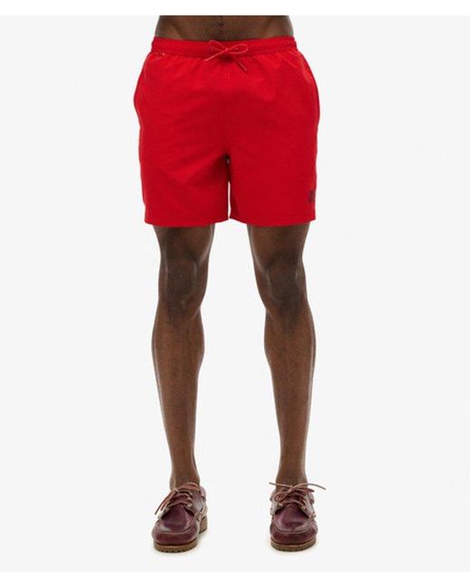 Homme Short De Bain Essential 40Cm Taille Superdry pour homme en coloris Red