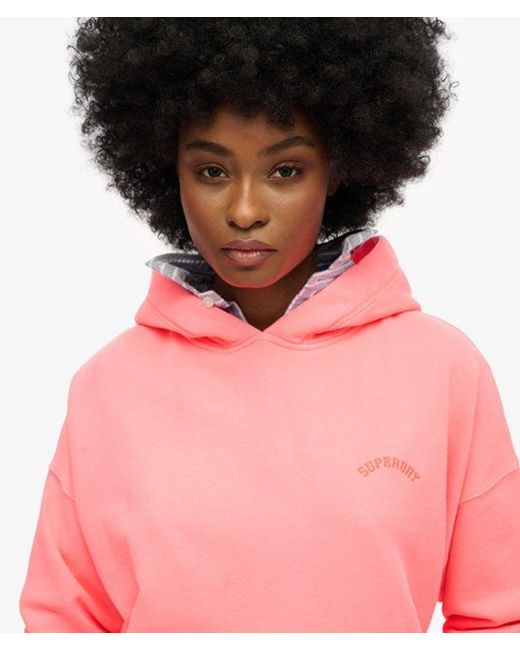 Superdry Red Essential Logo Hoodie