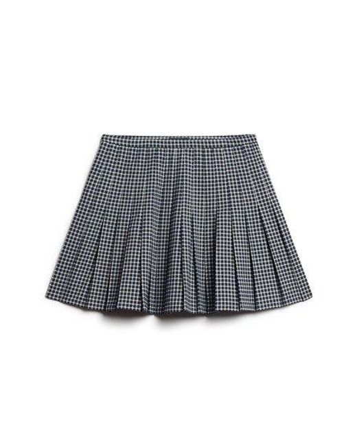 Superdry Black Vintage Pleated Mini Skirt