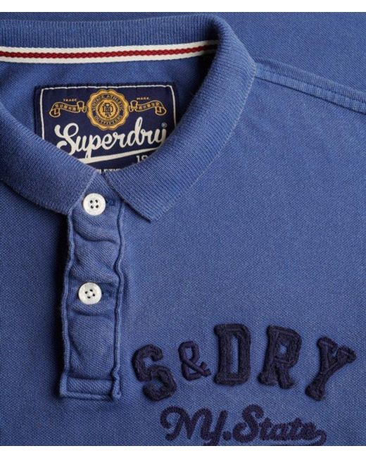 Superdry Blue & Co Vintage Athletic Polo Shirt for men