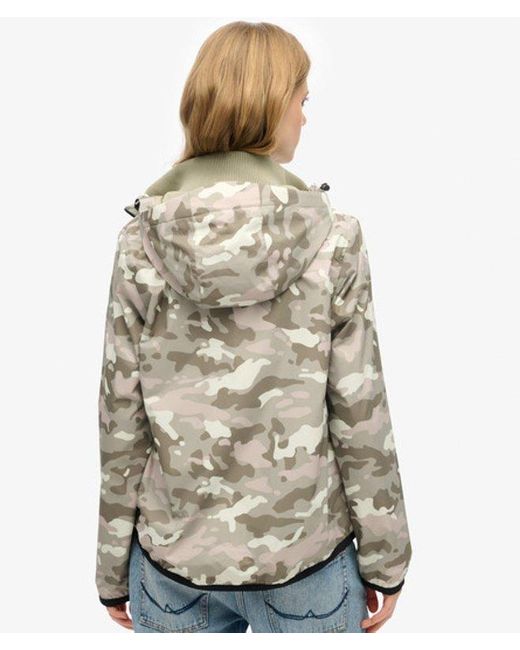 Superdry Natural & Co Hooded Logo Windbreaker Jacket