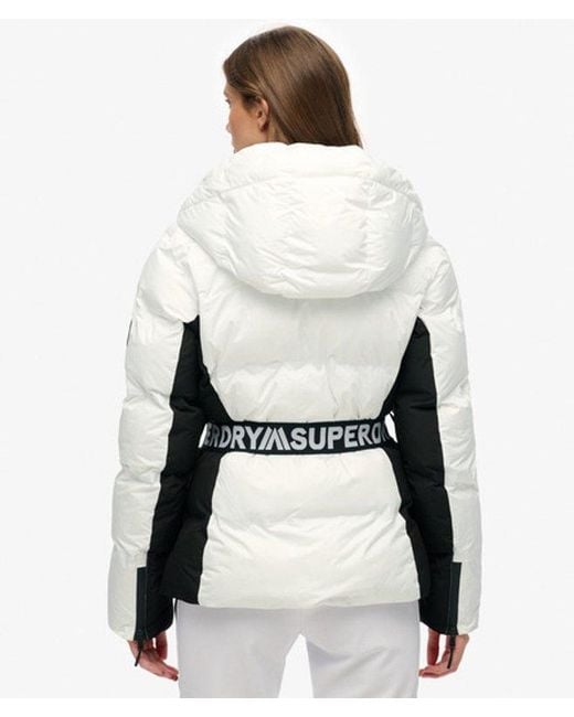 Superdry White & Co Luxe Belted Ski Padded Jacket